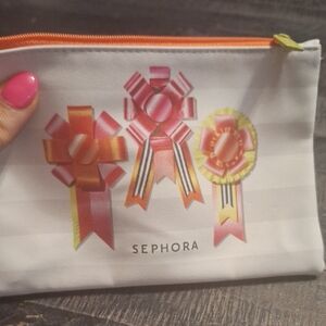 Sephora Pouch with Vibrant Ribbon Design